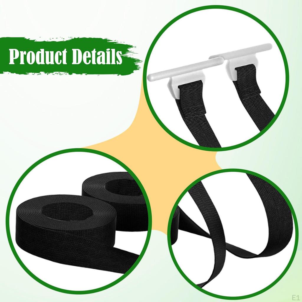 2 Pieces Rv Awning Pull Straps, Shade Strap, Nylon 299.72cm Reusable Cords Parts