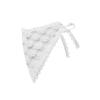 Designer Lace Skirt Scarf | White Tiered Overlay | Lazy Chic Mini Dress Styling
