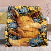 Pokémon Anime Flannel Blanket - Soft Warm Perfect for Sofa, Bedding Camping Travel Office Home Decor -QJY