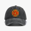 Feuerwehr Schilde Kreuz Baseballkappe Verstellbar Herren Retro Outdoor Gewaschene Jeansmütze Feuerwehrrettungsmützen