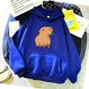 Funny Capybara Kawaii Cartoon Print Women Hoodies Hip Hop Clothes Hooded Sweatshirts Streetwear Hoodie Female Hoody