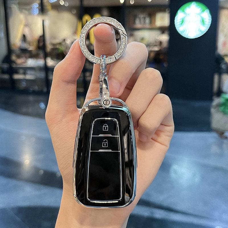 

TPU Car Key Case Cover For Toyota Corolla Cross Camry Land Cruiser Prado RAV4 Prius Key Protector Bag Shell Fob