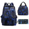 Primary And Secondary School Students Oxford Cloth School Bag Set Backpack + Lunch Bag + Pencil Case