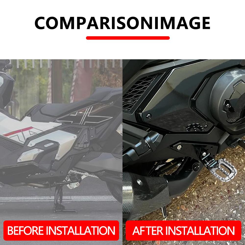 For X-ADV750 XADV 750 X-ADV 750 2021-2023 2024 2025 Motorcycle Accessories Foldable Passenger Footpegs Rear Foot Pegs Footrest