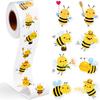 100-500pcs Bee Stickers Teacher Reward Stickers Cute Animal Space Stickers School Supplies Incentives Sticker 1 Inch