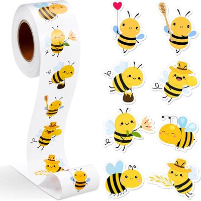 100-500 pièces Autocollants Abeille Autocollants Récompense Enseignant Animaux Mignons Espace Fournitures Scolaires Autocollants Incitatifs 1 pouce