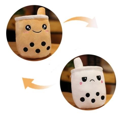 Peluche Giocattolo Bubble Tea Vita Reale 24/70cm Boba Milk Tea Peluche Giocattolo Morbido Ripieno Cuscino da Abbraccio Palle Bubo Tazza da Tè Cuscino Regalo Ragazza