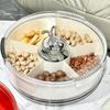 Compartment Serving Tray for Fruits And Nuts with Cover