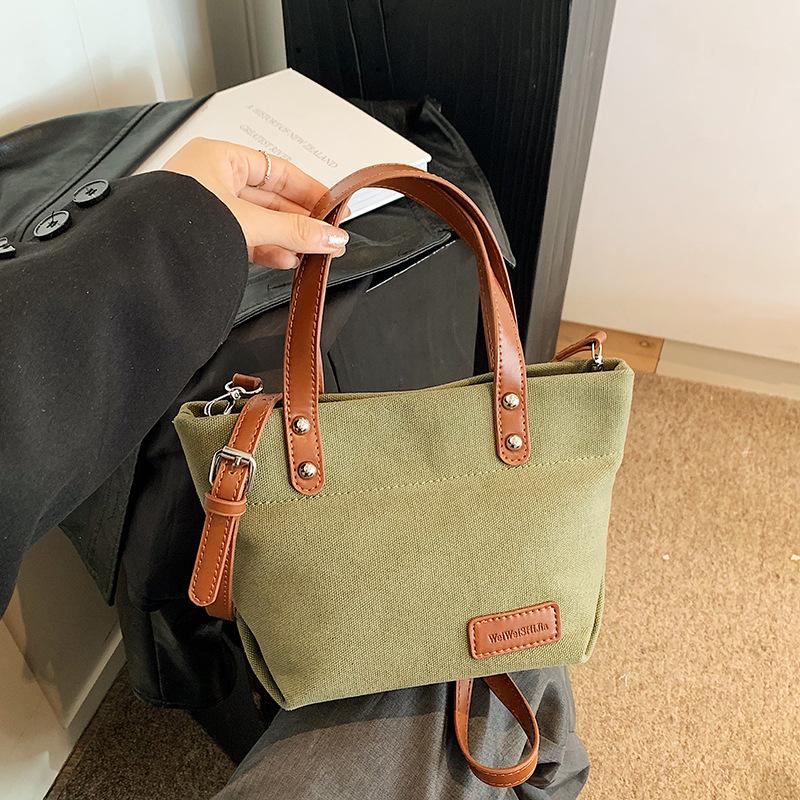 

Qiuxin модная холщовая маленькая корзина для овощей, хозяйственная сумка, портативная, на плечо, через плечо, новая модель