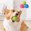 Dog Chew Squeaky Toy Ball Squeaker Chew Ball Toy Latex Indestructible Outdoor Squeak Dog Toys Teething Latex Pet Toys
