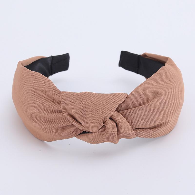Minimalistische Damen Stirnbänder Einfarbiges Köpergewebe Geknotete Haarbänder für Damen Mädchen Lässig Einkaufen Reisen Kopfschmuck Accessoires