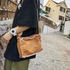2024 Japanese Ins Canvas Retro Women's Shoulder Bag with Frayed Edges