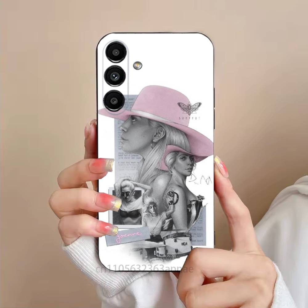 LADY GAGA MAYHEM Telefoonhoesje Voor Samsung S25,24,23,22,21,S20,Ultra,Plus,FE Zwarte Zachte Cover
