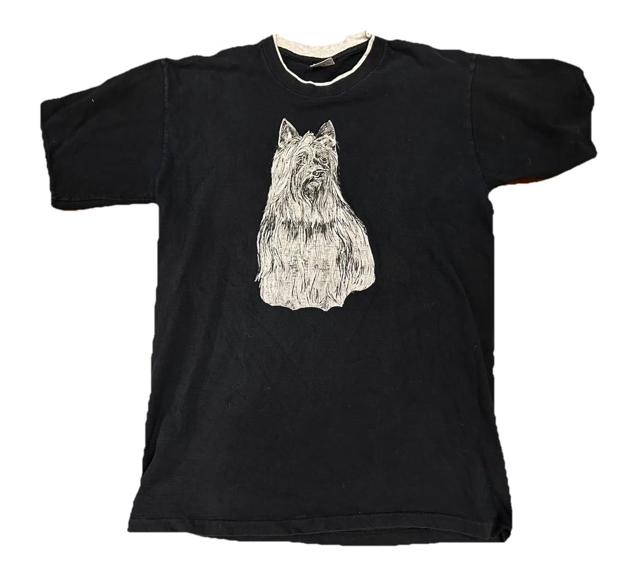 Vintage 90s Belton Tough Tee Yorkie Dog L Single Stitch Made in USA Unisex T-Shirt L