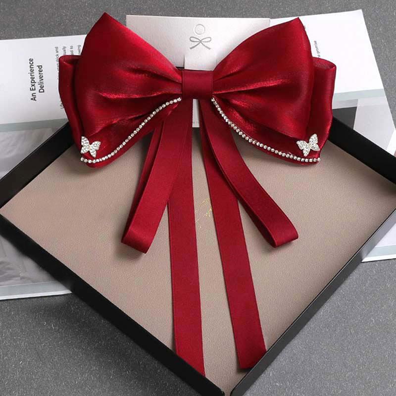 

Bow Ribbon Barrette For Women Girls Simple Bow Hairpins Wedding Hair Accessories Elegant Temperament Hair Clips Gifts