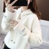 Women's Hooded Sweater Solid Color Loose Outerwear Hooded Pullover Sweater