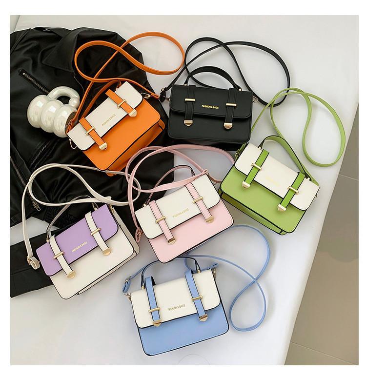 Chic Colorful 2024 Fashion Small Shoulder Bag Women's Texture Handbag Street Style