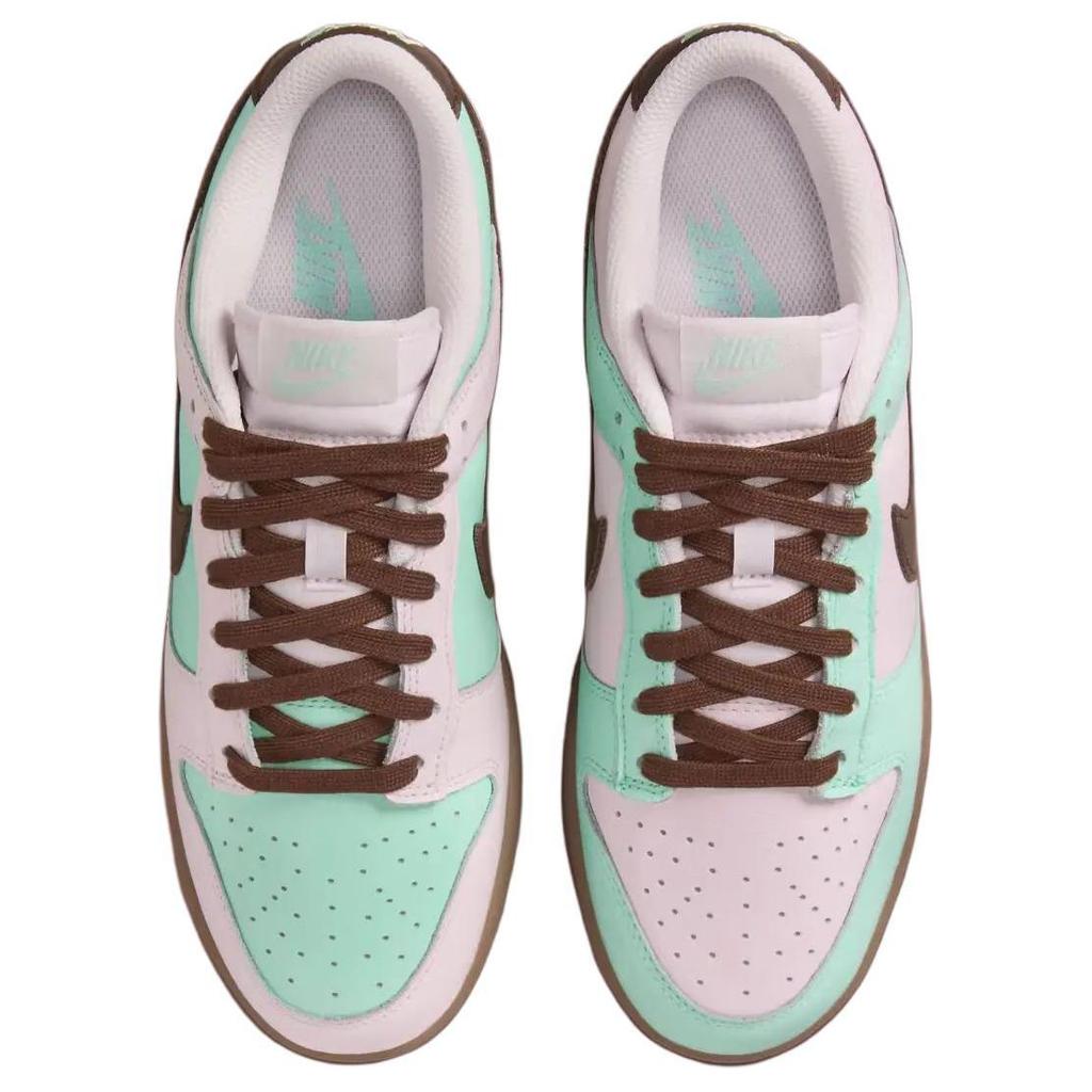 Nike  Dunk Low Mint Chocolate Women Sneakers Green Pearl-Pink Gum-Light-Brown IH0821-679