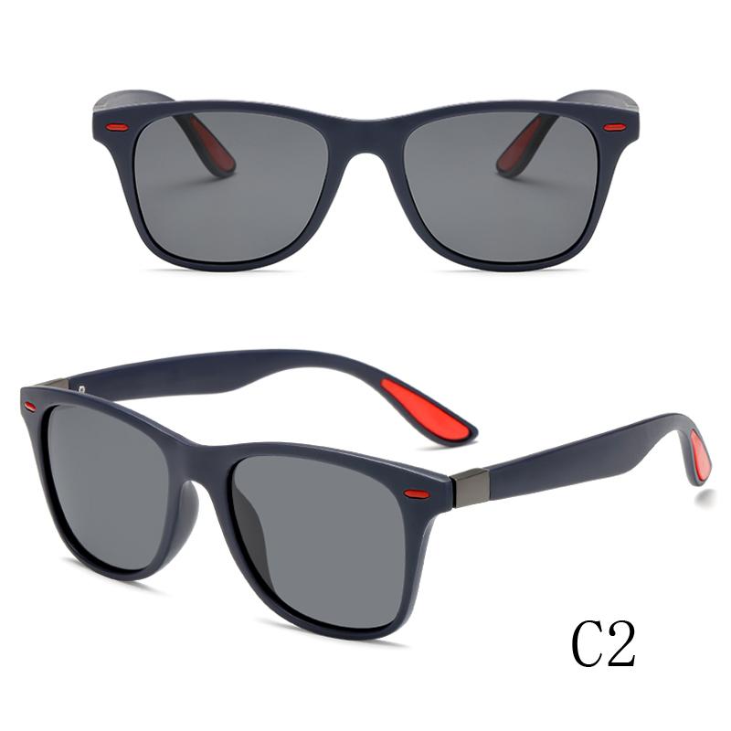 Men's Polarized Square Sunglasses Fashion Rice Nail Driver Glasses Riding Driving Sun Shade Sunglasses