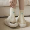 Thick Mid Tube Stockings Footwear Winter Socks Sweet Plush Socks