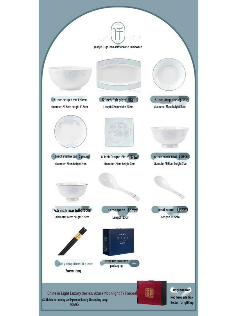 Mode Lanka Light Luxury Ceramic Dinnerware Set