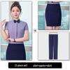 Unisex Long Sleeve Workwear Uniform for Hotel and Bank Employees - Spring/Fall Style Shirt Set