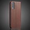 Atracción Magnética Funda de Cuero para Vivo Y20 / Vivo Y20 2021 Soporte para Tarjetas Funda Tipo Holster con Tapa Abatible Funda Cartera Bolsas para Teléfono Fundas Coque