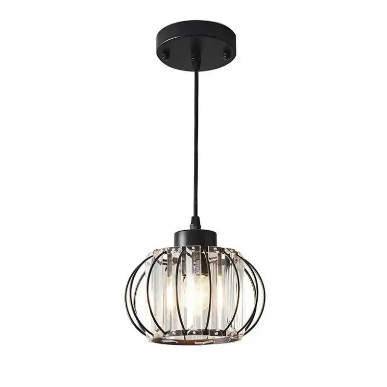 Lantern Crystal Chandelier Aisle Light Simple Modern Bedroom Bedside Lamps Corridor Chandelier Nordic LED Ceiling Balcony Lights