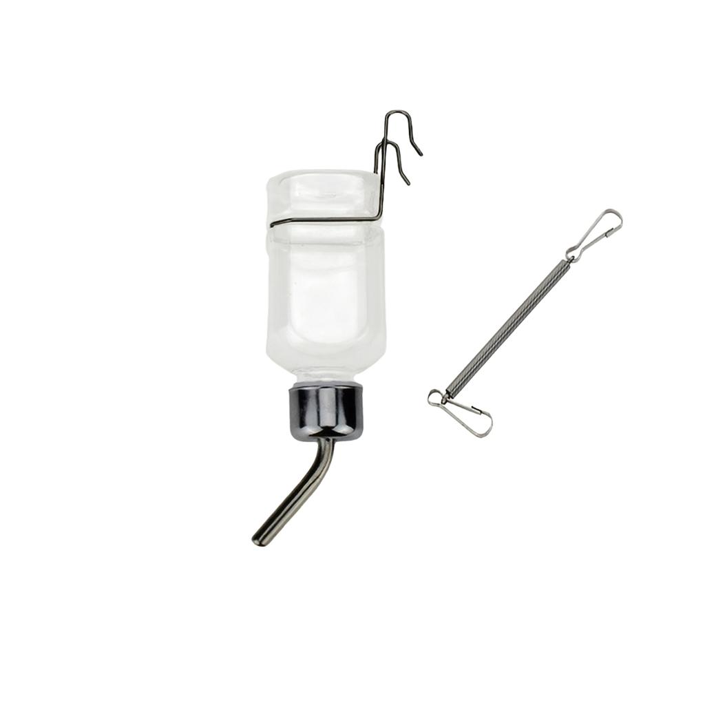 Stainless Hanging Pet Bottle with Ball Nozzle for Rabbits, Hamsters and Small Animals