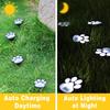 4 Pack Paw Print Solar Lights Solar Lamp in The Shape of Pet's Footprint for Garden Courtyard Terrace Balcony Garden and Lawn