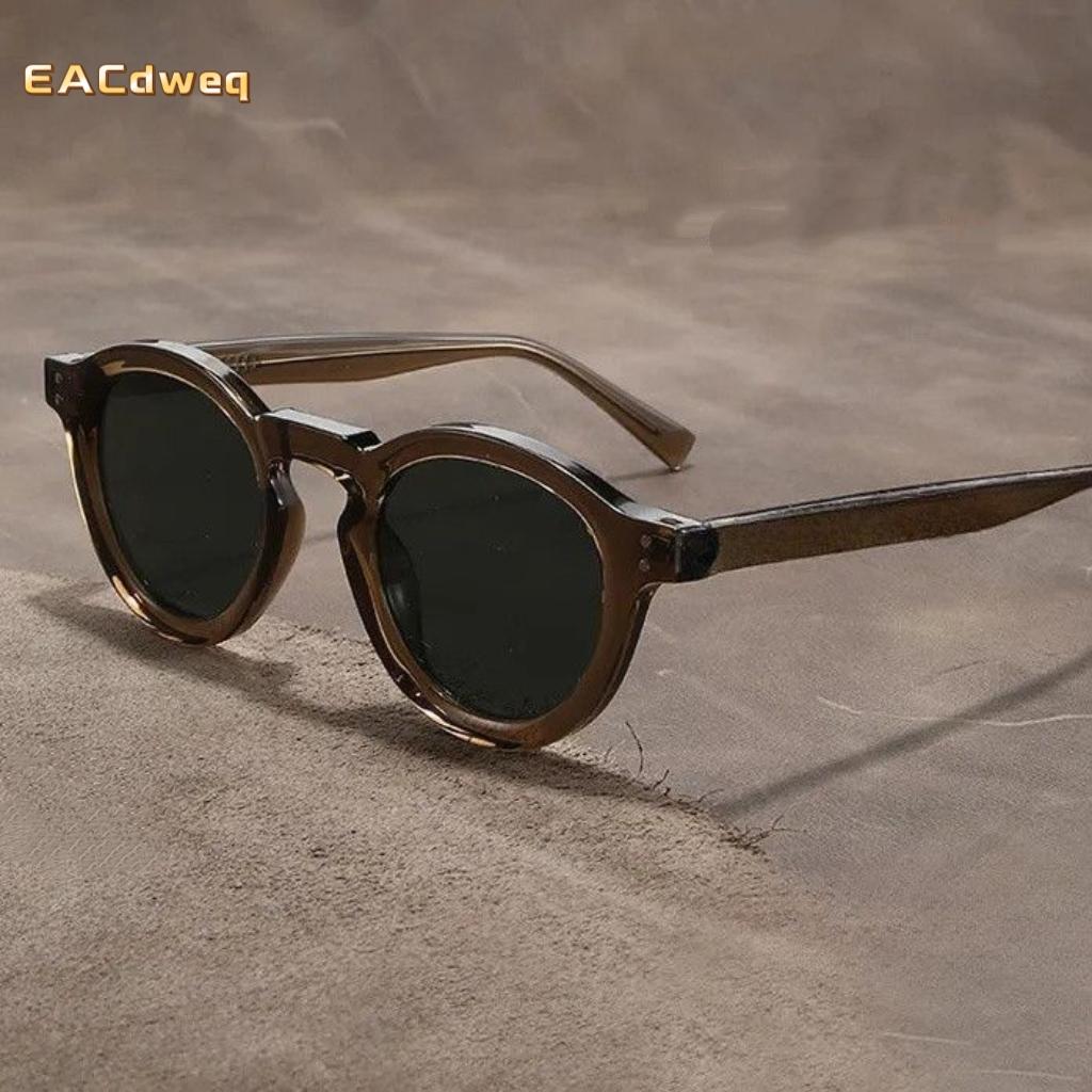 Fashion Classic Retro Oval Frame Thickened Sunglasses Casual Travel Small Frame Street Photo Sun Glasses Female Uv400 Eyewear