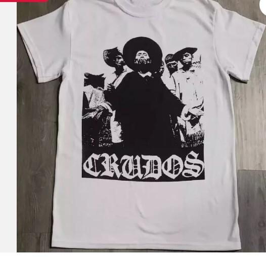 

Los Crudos Heavy Cotton White TShirt full color all size Unisex T-Shirt L