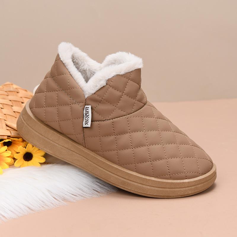 New snow cotton shoes winter non-slip boots short cotton boots piled thickened warm cotton shoes waterproof short boots