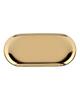 Nordic Style Stainless Storage Tray Cosmetics Jewelry Cake Plate for Office Desks(Golden S)