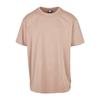 Oversize T-shirt - URBAN CLASSICS - Urban Classics Heavy - Rose - Front Print - 100% Cotton 180 G/m²