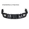 15-17 Ford Mustang Carbon Fiber Rear Lip Kit: US Version Quad Outlet Spoiler
