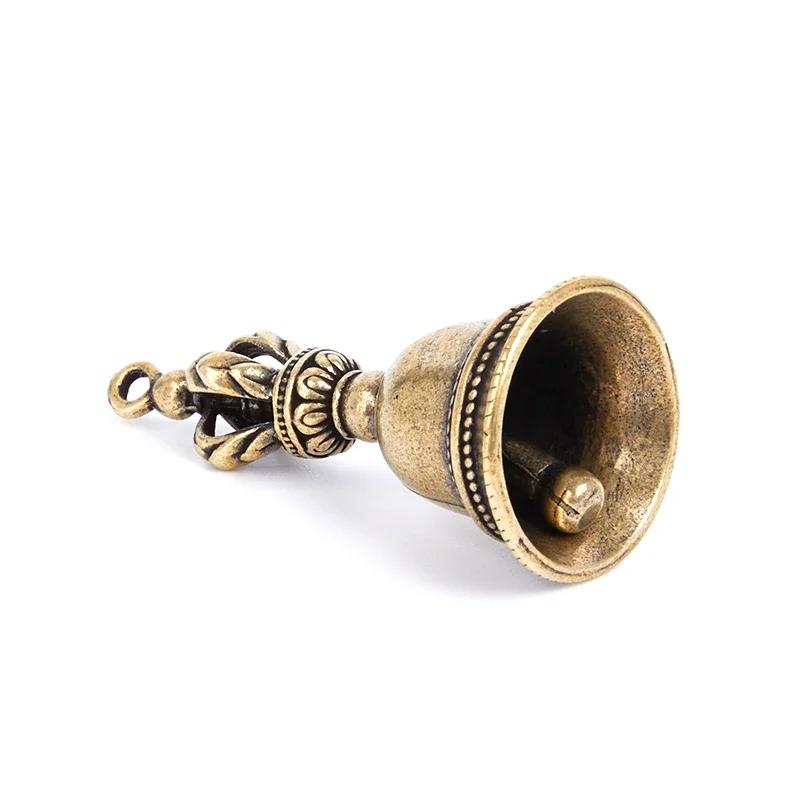 1PC Diamond Bell Pendant Small pendant brass bell DIY accessories crafts Brass wind clock handicrafts