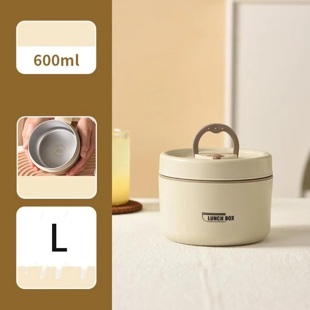 304 Stainless Steel Insulated Lunch Box Stackable 3 Separate Microwave Bento Box Sealed Leak Proof Soup Bowl Office Lunch-box