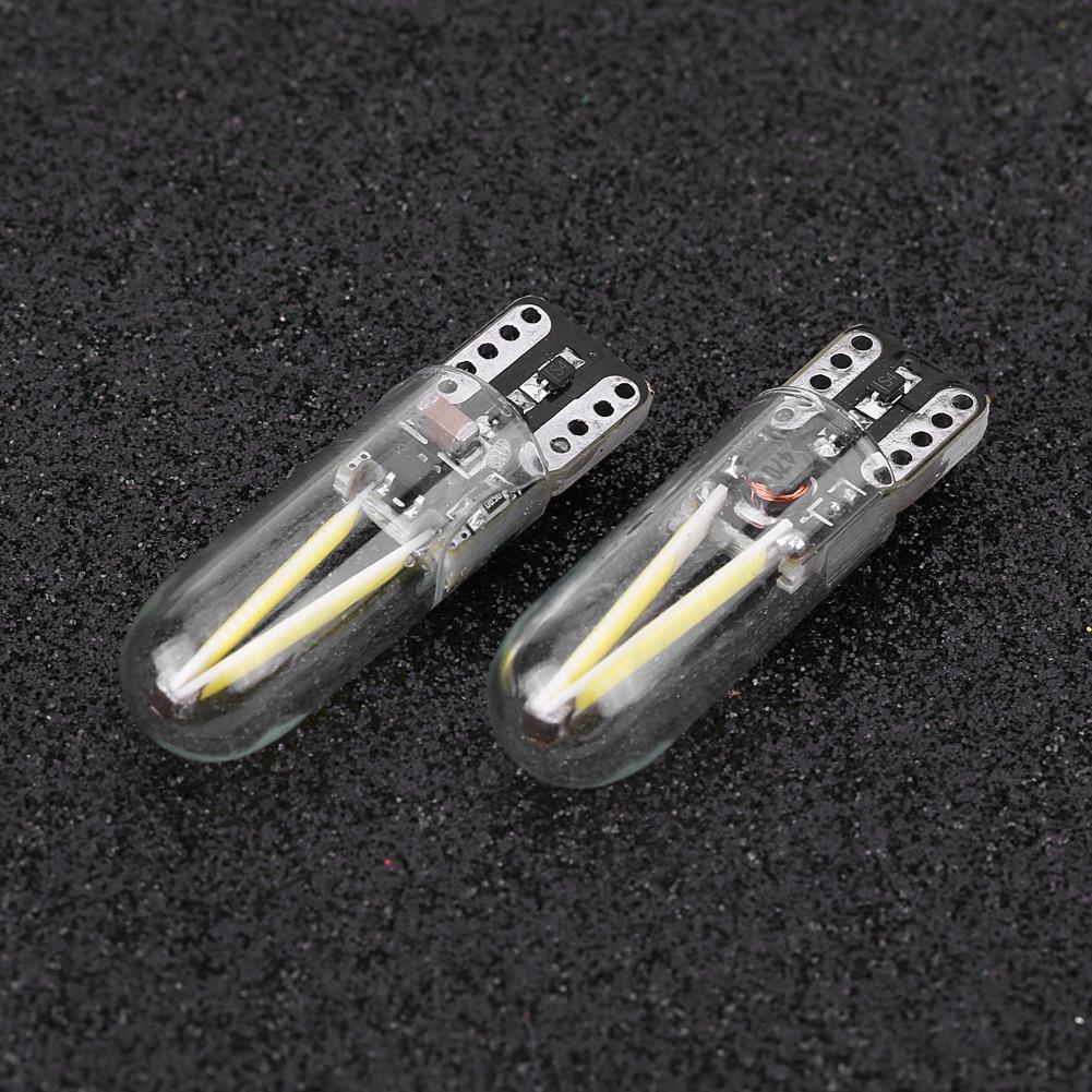 Pereche 8 28V W5W T10 Sticlă COB Filament LED Auto Lectură DRL Semnalizare LED Bec Lumină Albă