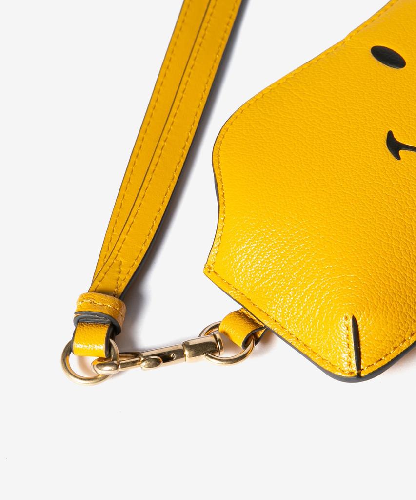 Anya Hindmarch Sunglasses Case 5050925 Sunglasses Holder Wink in Capra MUSTARD/Mustard [Used]