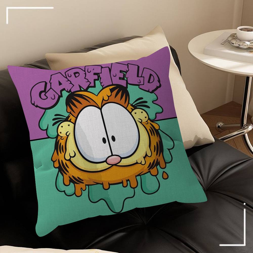Federa per cuscino personalizzata con simpatico gatto anime G-GarfieldS-s, decorazione per camera da letto, festa per bambini, regalo di compleanno.