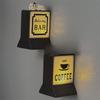 Creative Coffee Shop Fridge Magnet Cute Cat Model Three-Dimensional Bar Luminous Light Boxes Miniature Warm Glow