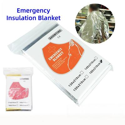 Outdoor Portable Emergency Blanket 210*130cm - Multi-functional First Aid/Rescue/Sun Protection HH