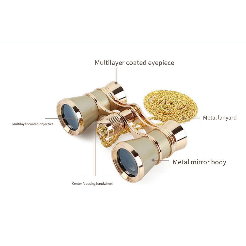 Vintage Opera Glasses Binoculars 3 X 25 Mini Binocula Fashion Theater Glasses  Outdoor