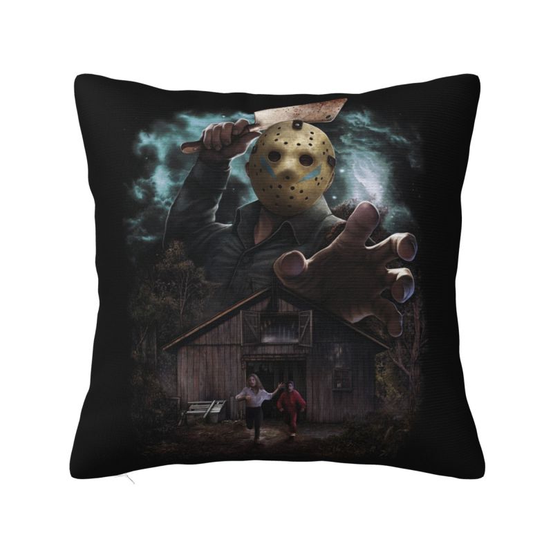 Custom Horror Movies Collage Throw Pillow Case for Living Room Vintage Scary Film Nordic Cushion Cover Square Pillowcase