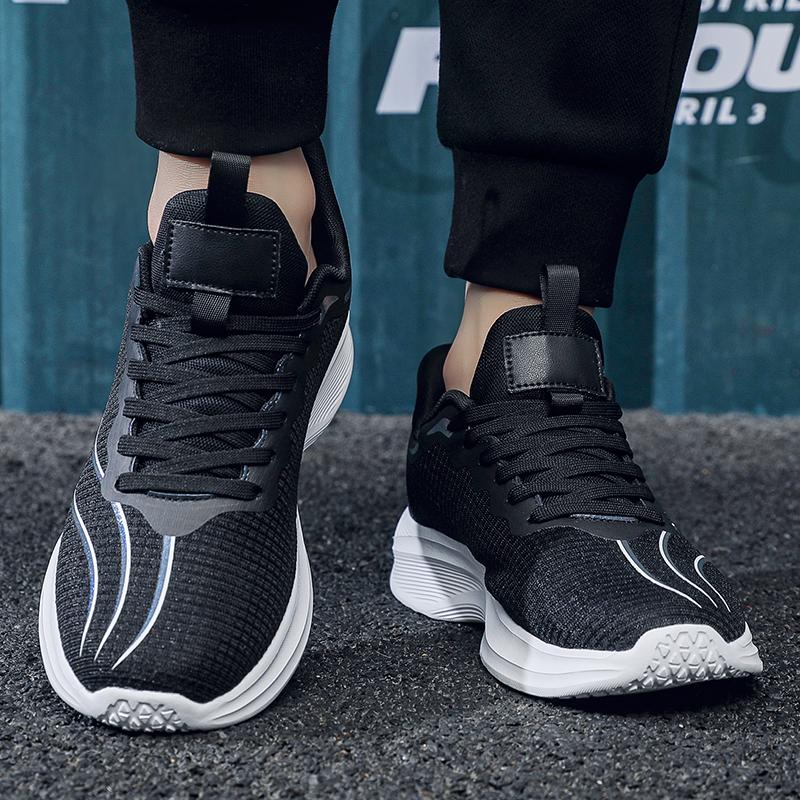 Men's sports shoes new casual fashion four season versatile outdoor thick sole breathable wear-resistant running casual sneakers