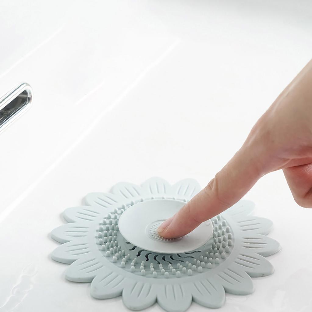 Waterproof Silicone Sink Plug Sink Drain Stopper Hair Stopper Bathtub Drainage Stopper Shower Drain Covers Protector