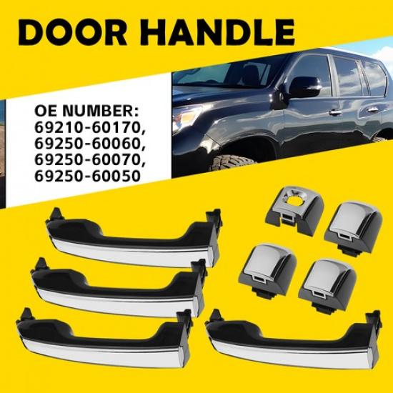 Exterior Door Handle Driver Passenger For 2010-21 Toyota 4Runner Lexus GX460 EXV