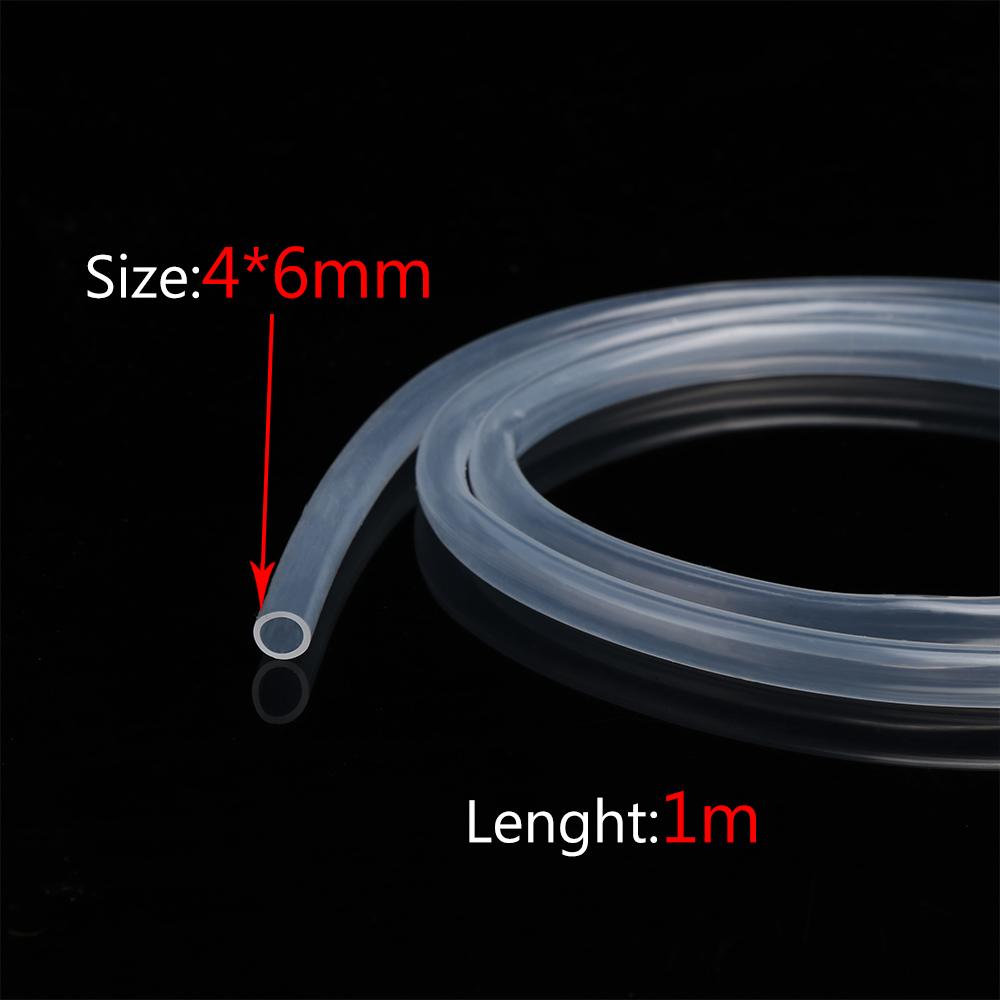 1M Transparent Clear Out Diameter 4~16mm Beer Milk Pipe Plumbing Hoses Flexible Tube Silicone Rubber Hose