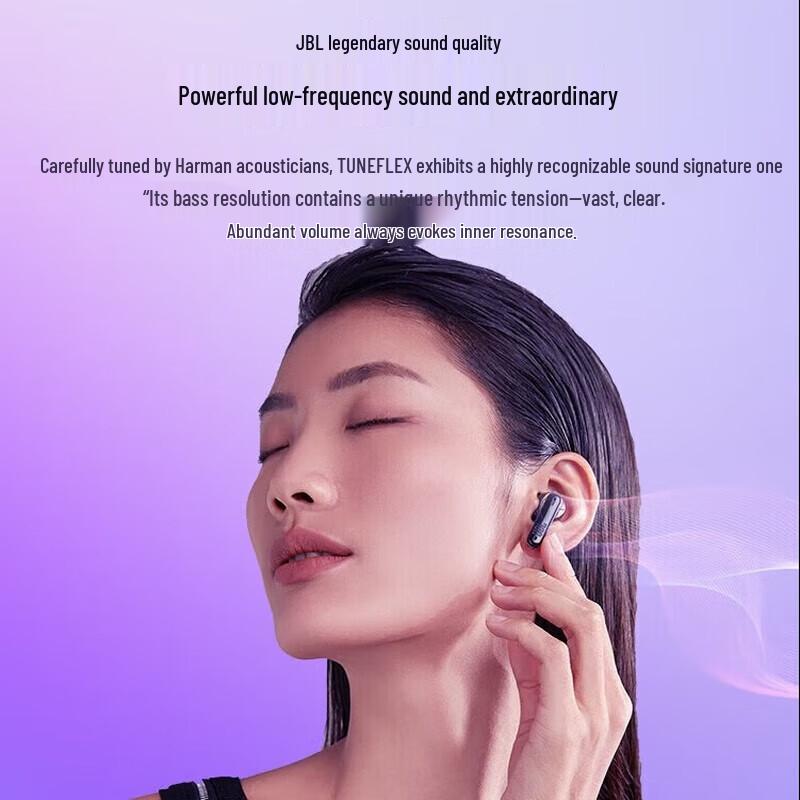 JBL TUNE FLEX True Wireless Noise Cancelling Semi-In-Ear Earbuds